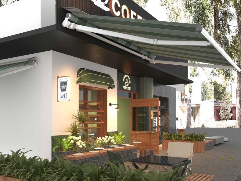 G7 40mm Square Tube Arm Awning